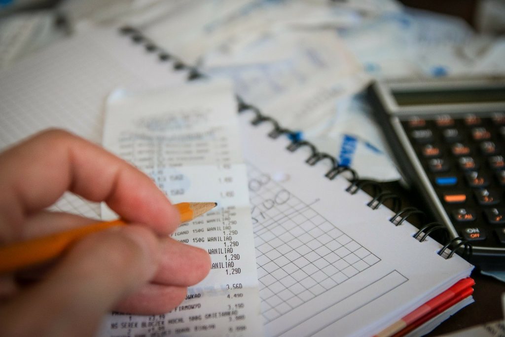 Accounting, Bills, Calculator, Receipts, Liquid Net Worth, Finance, Accounting