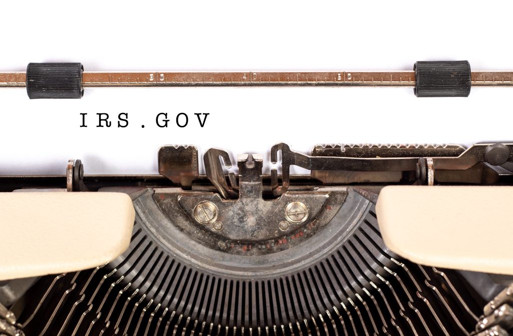 IRS.gov, IRS Fresh Start Program, Typewriter, Finance