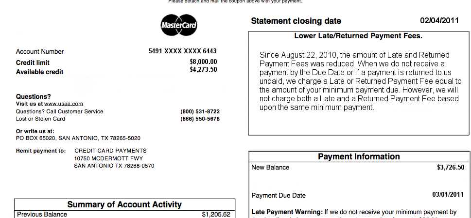 Credit Card Statement, Finance, Budgeting, Accounting, Information