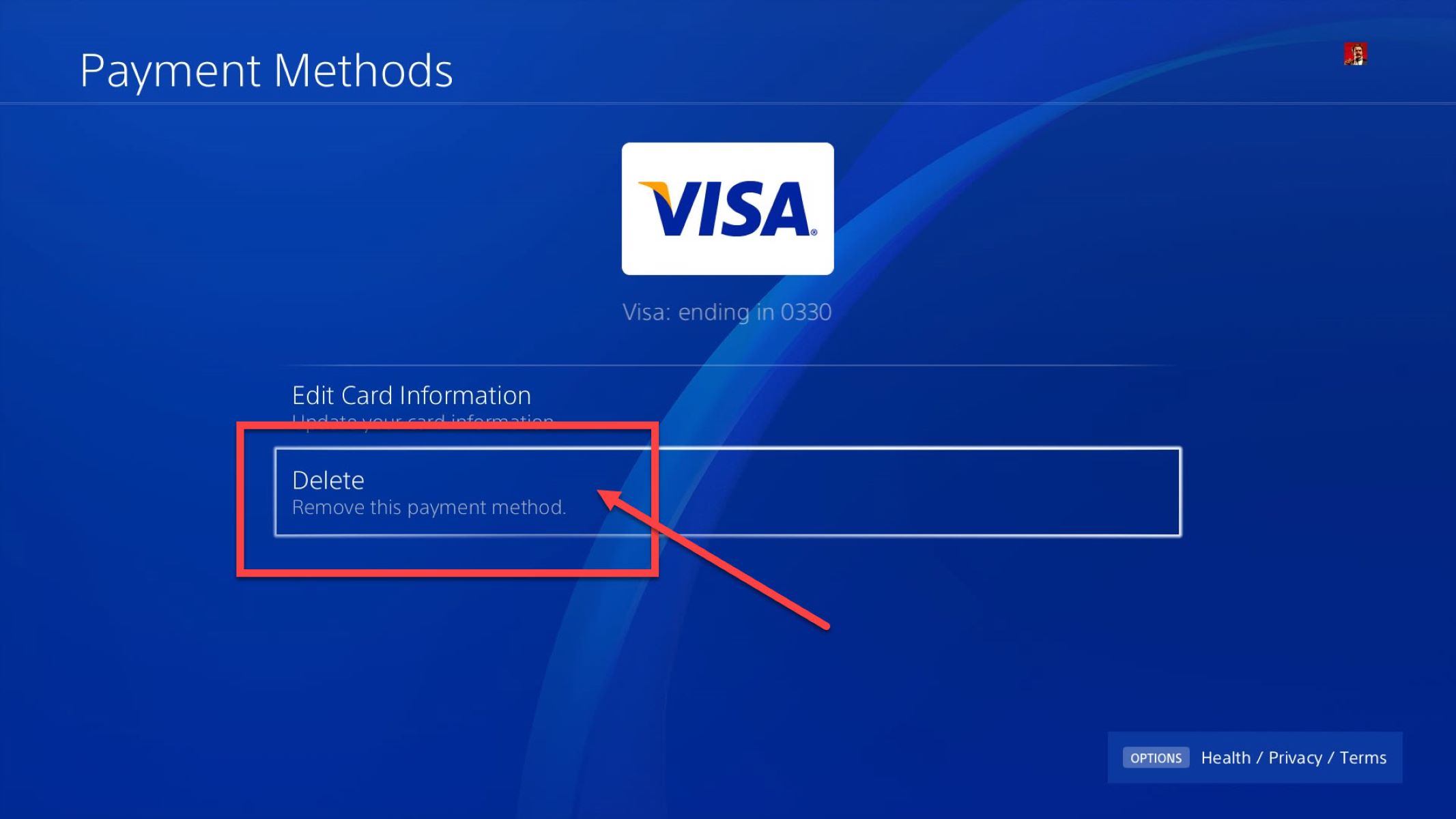 How To Take Off Credit Card On PS4