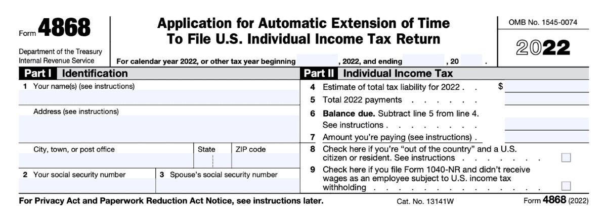 Where To Mail IRS Extension Form 4868