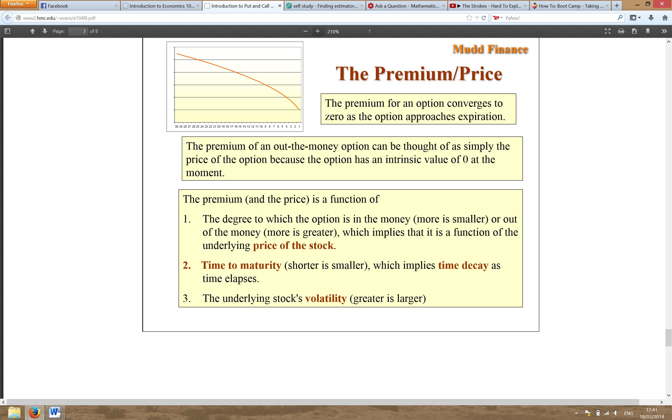 How Are Options Premiums Calculated?
