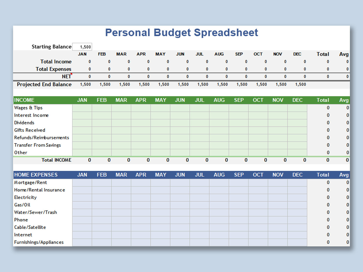 How To Set Up A Money Management Exel Sheet