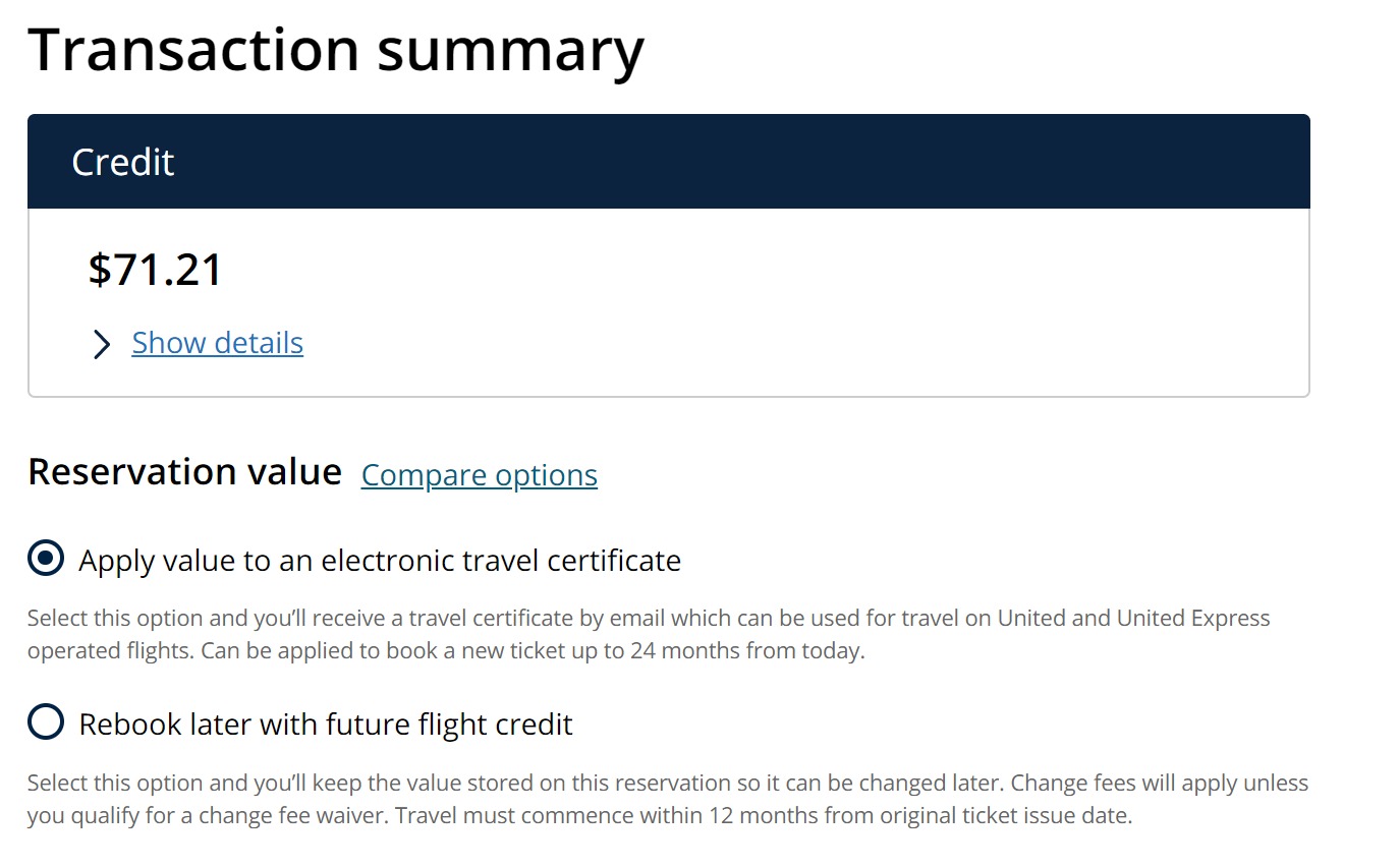 How To Use United Travel Credit