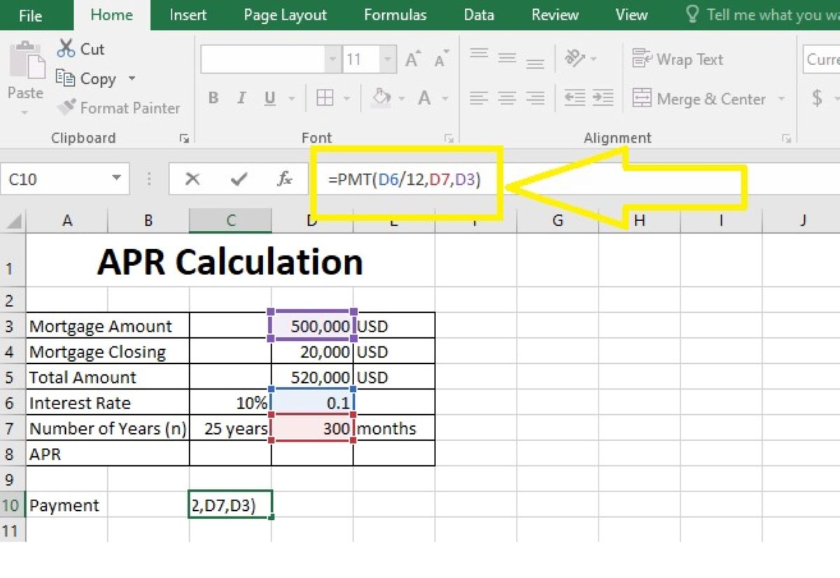 How To Find APR In Excel