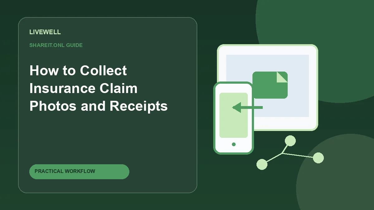 How to Collect Insurance Claim Photos and Receipts in One Place